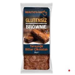 Glutensiz Bitter Çikolatalı Tereyağlı Brownie 50gr x 23
