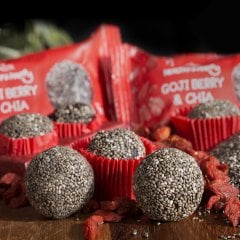 Glutensiz Goji Berry & Chia Sağlıklı Enerji Topları x 20