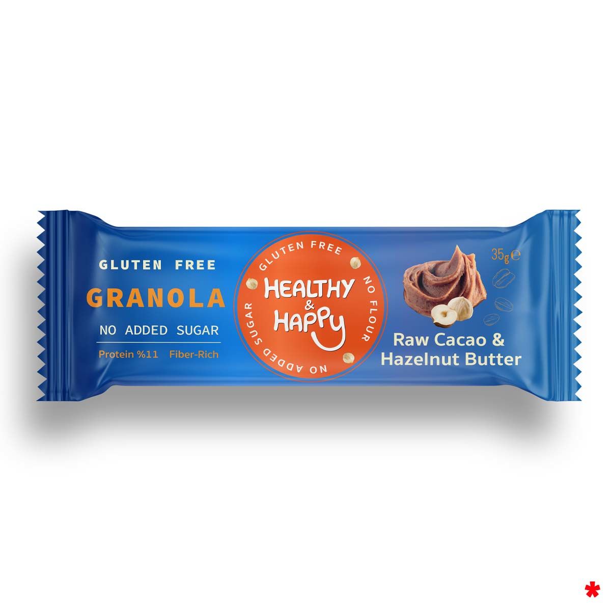Glutensiz Raw Cacao & Hazelnut Butter Granola Bar x 13